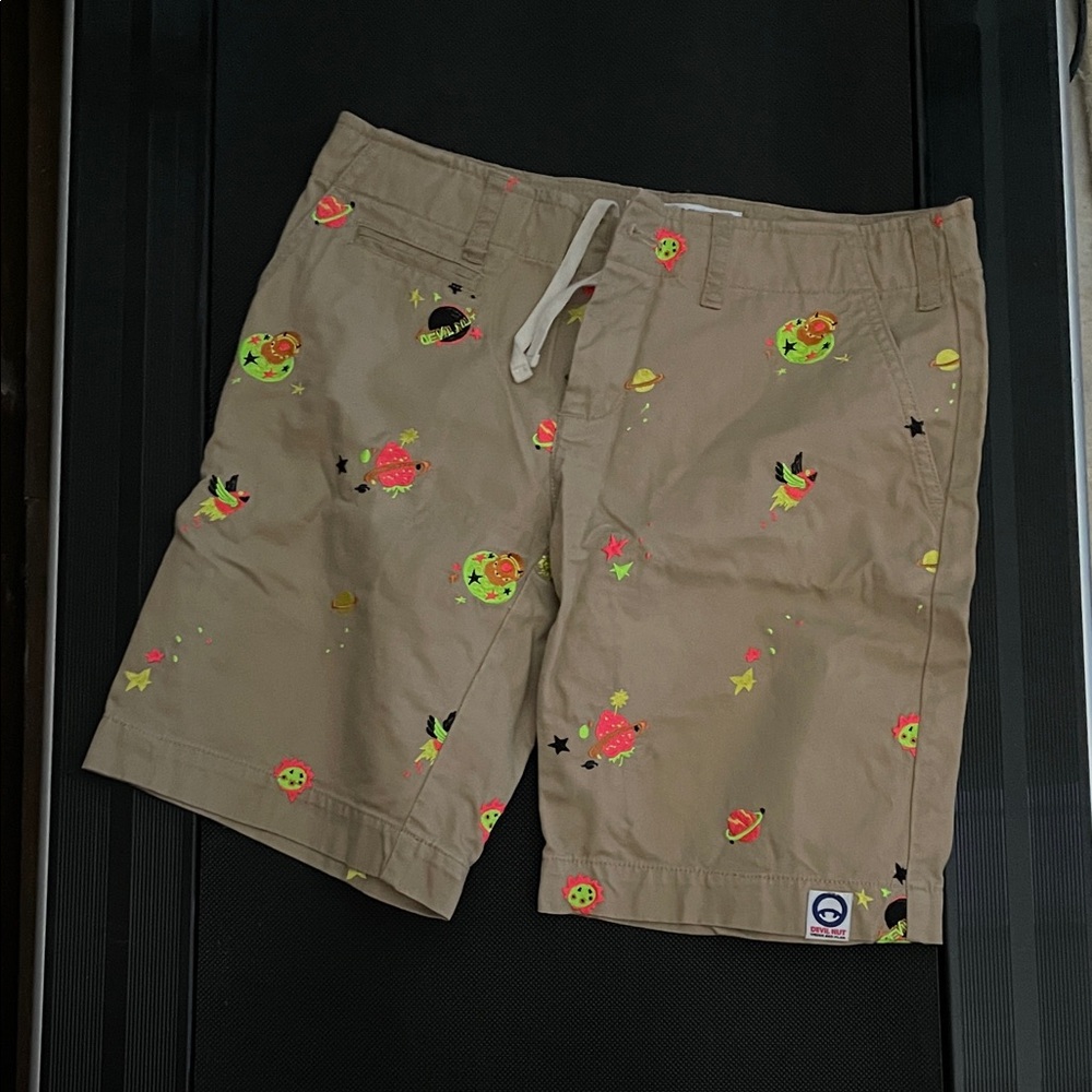 Women's Tan Printed Shorts